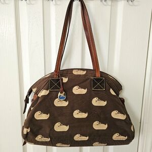 Dooney & Bourke Brown Duck Print Bag